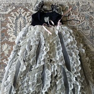 Dollcake Black and Cream Dress can’t find the style name new with tags.